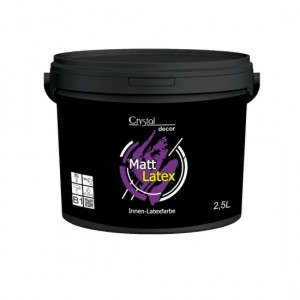 Глибокоматова латексна фарба Crystal Decor Matt Latex 2,5 л (В1)