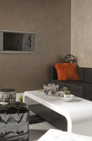 Декорирование стен с эффектом жемчуга