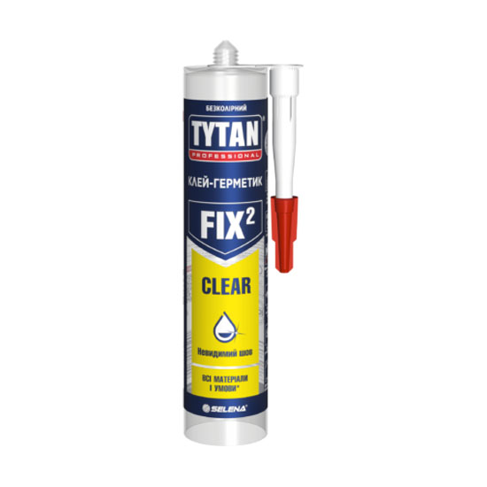 Tytan Professional Клей–герметик FIX2 Clear 290 мл безкольоровий (ціна уточнюється)