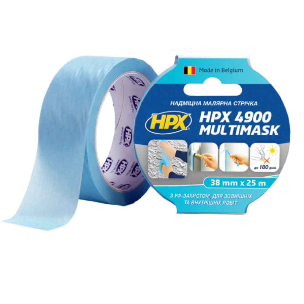 Малярна стрічка HPX4900 Multimask 38мм х 25м 