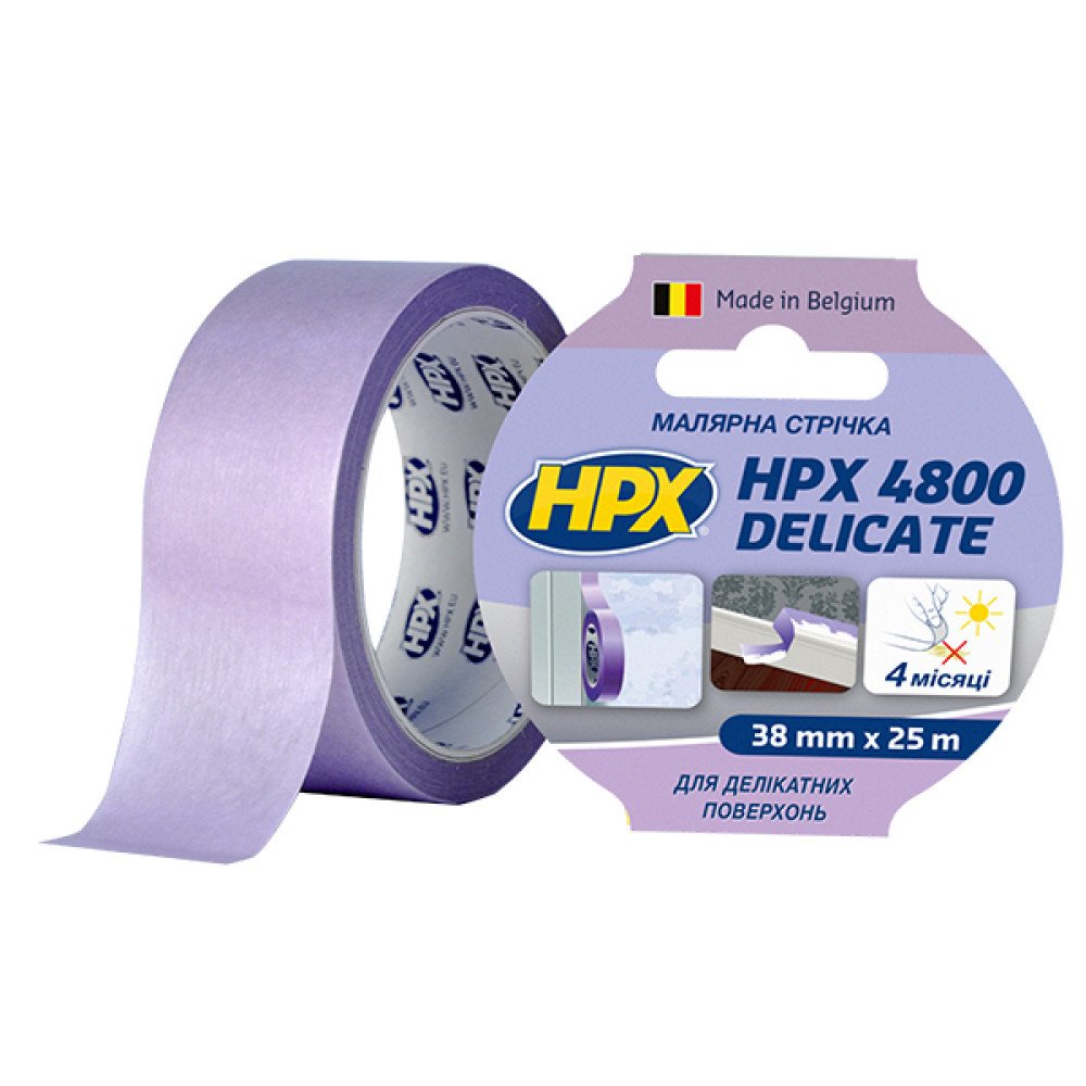 HPX 4800 Delicate – малярна стрічка для делікатних поверхонь 25мм х 25м 