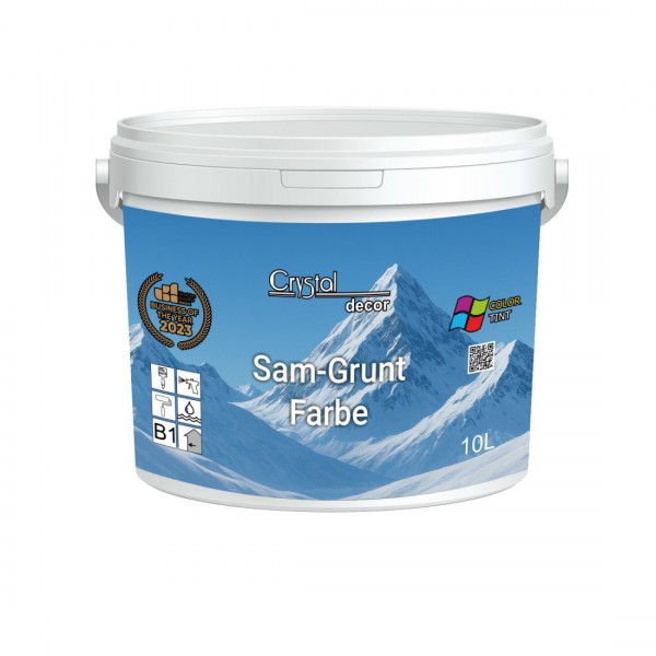 Тонкошарова грунт-фарба Crystal Decor Sam-Grunt 10л (В1)